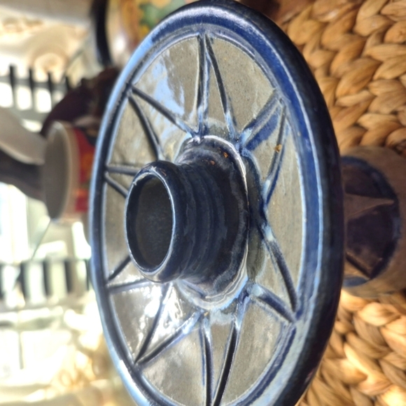 Vintage Pottery Candle Stick - Picture 4 of 6